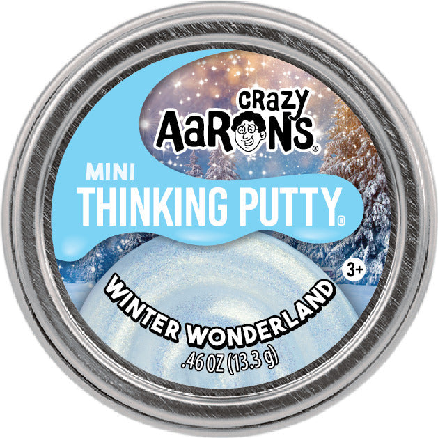 Crazy Aaron's Thinking Putty 2" Mini Tin Winter Wonderland