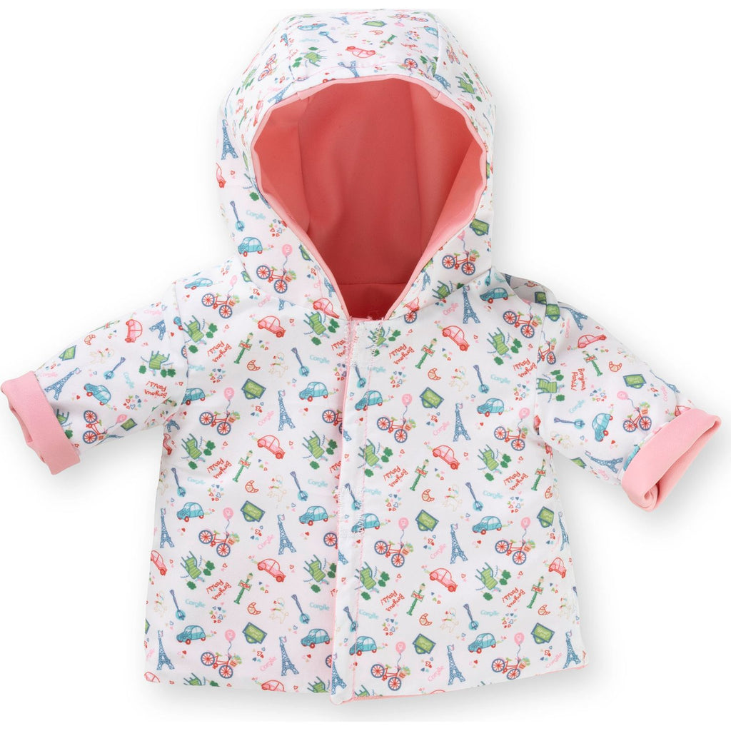 Corolle 12" Doll Outfit Reversible Raincoat