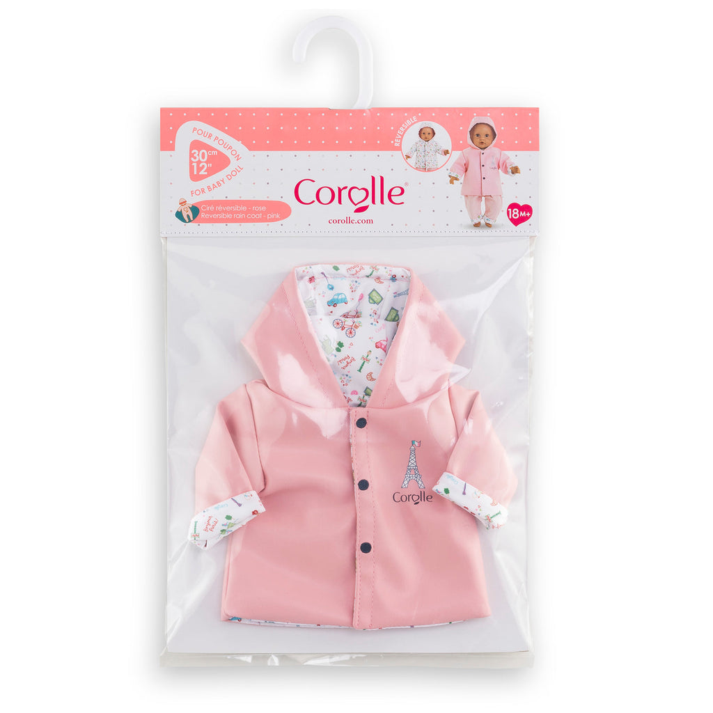Corolle 12" Doll Outfit Reversible Raincoat