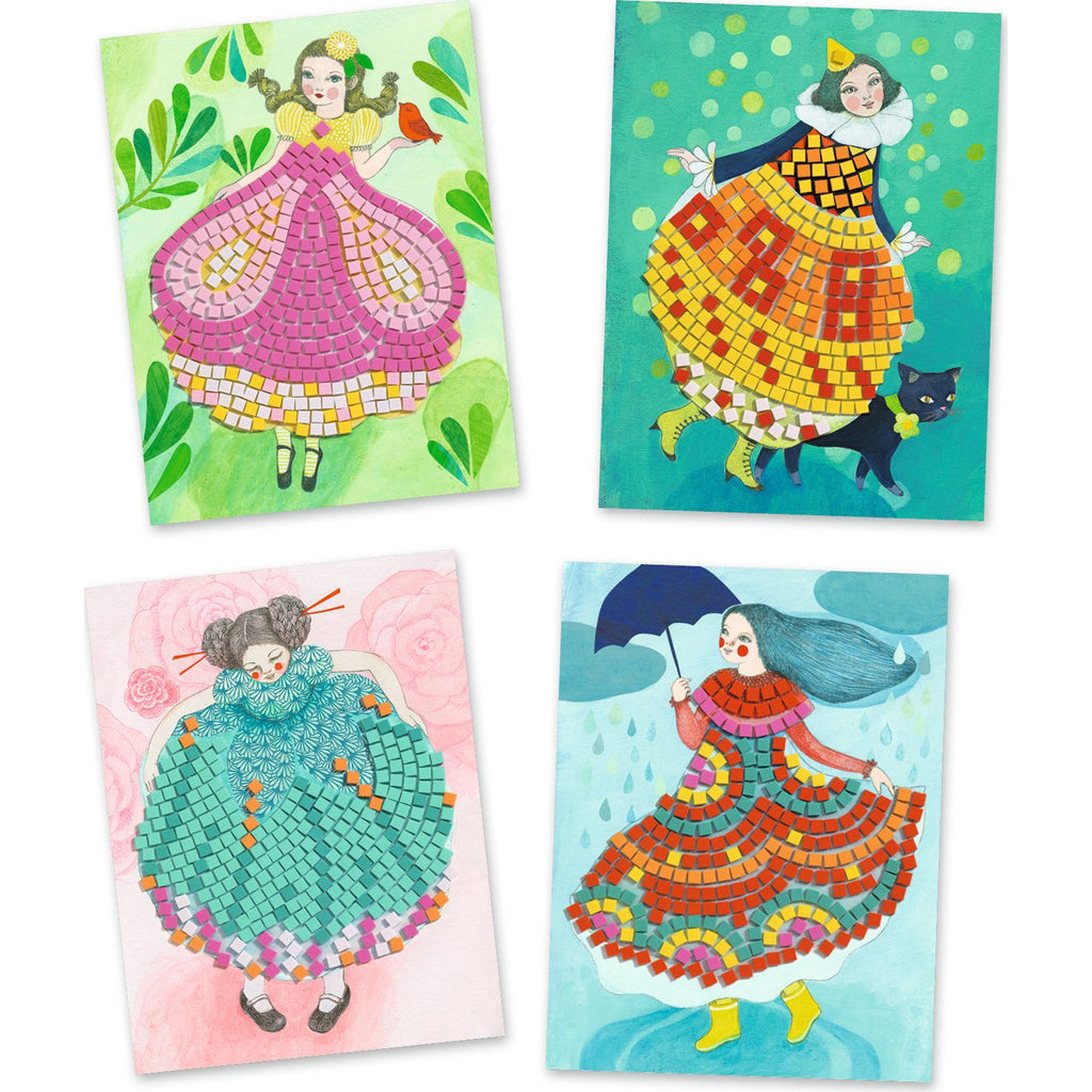 Djeco Mosaic Kit Party Dresses