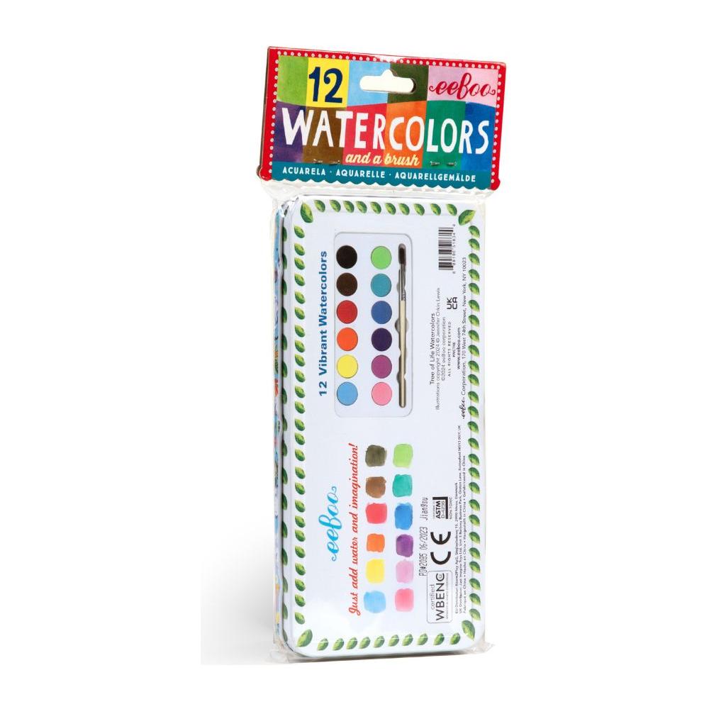 eeBoo 12 Watercolours Tree of Life