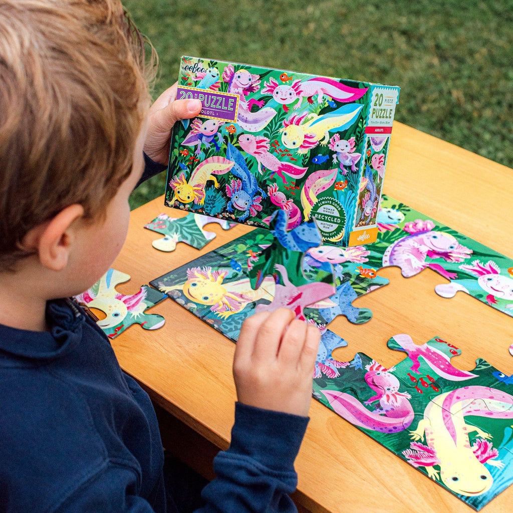 eeBoo 20 Piece Puzzle Axolotl