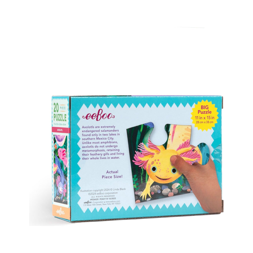 eeBoo 20 Piece Puzzle Axolotl