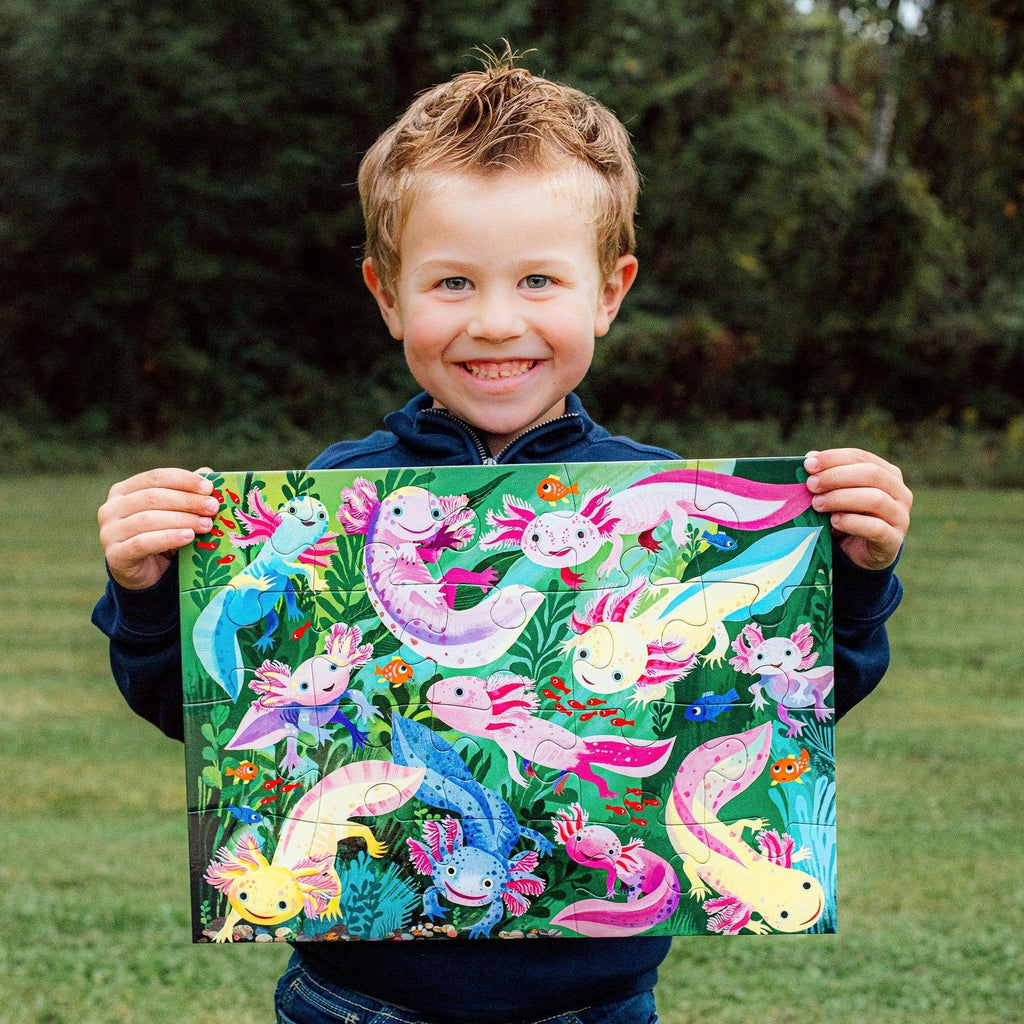 eeBoo 20 Piece Puzzle Axolotl