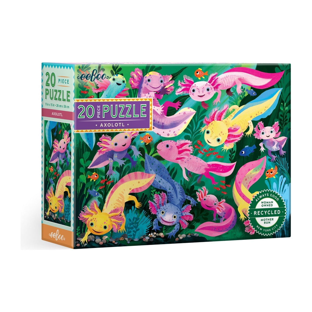eeBoo 20 Piece Puzzle Axolotl