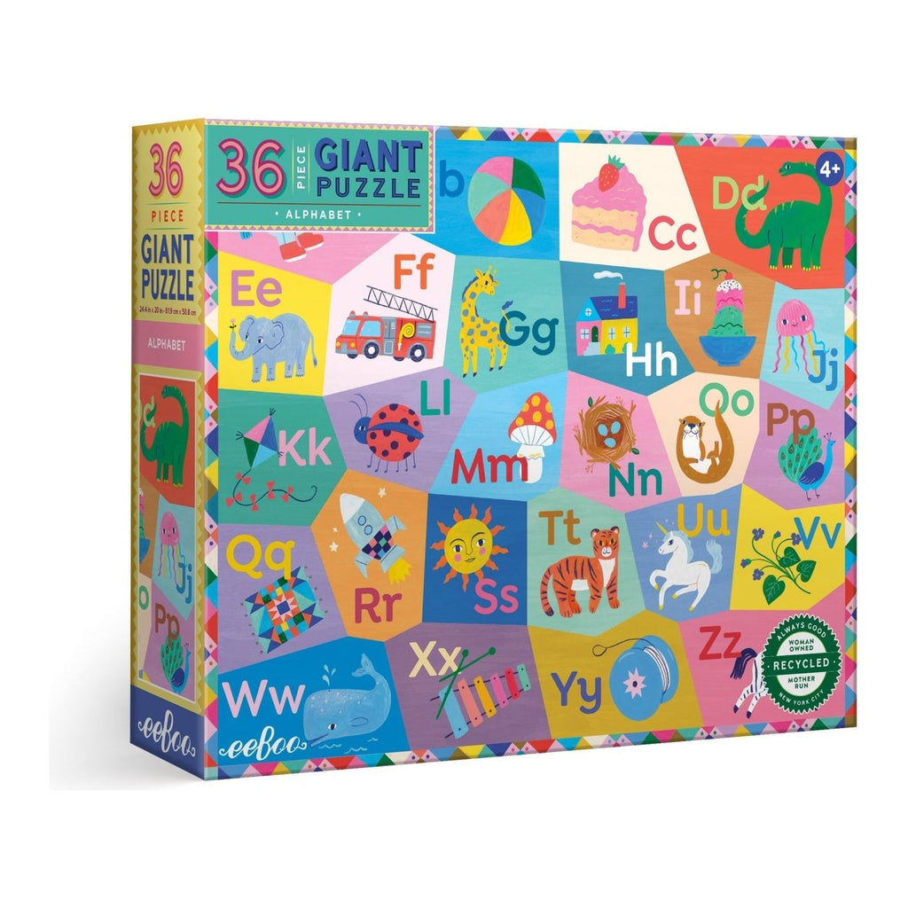 eeBoo 36 Piece Giant Puzzle Alphabet
