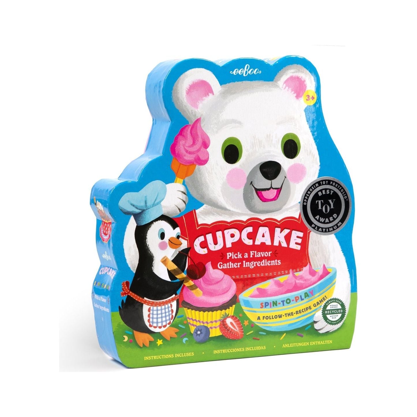 eeBoo Cupcake Shaped Spinner Game – The Rocking Horse Toys