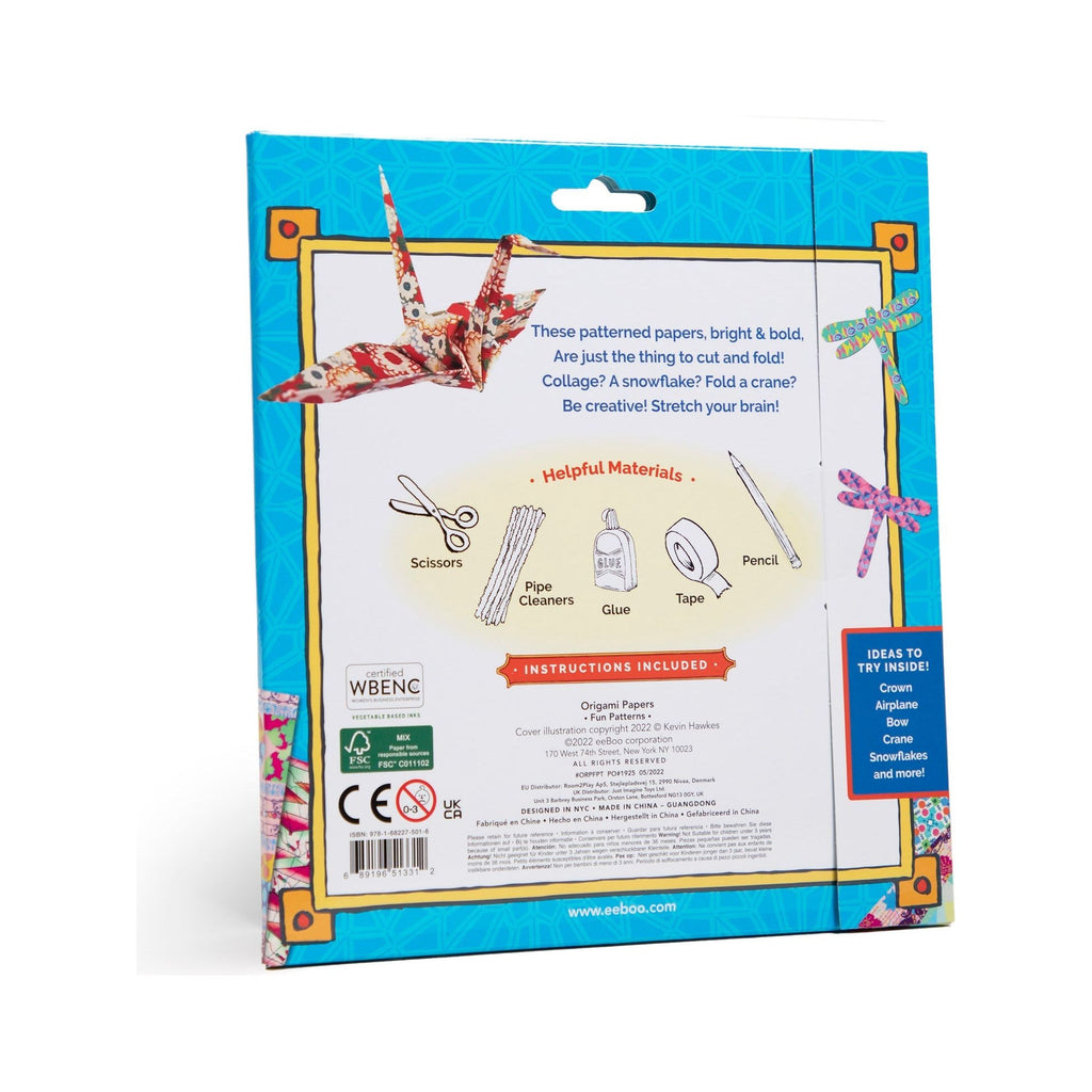 eeBoo Fun Patterns Origami Papers