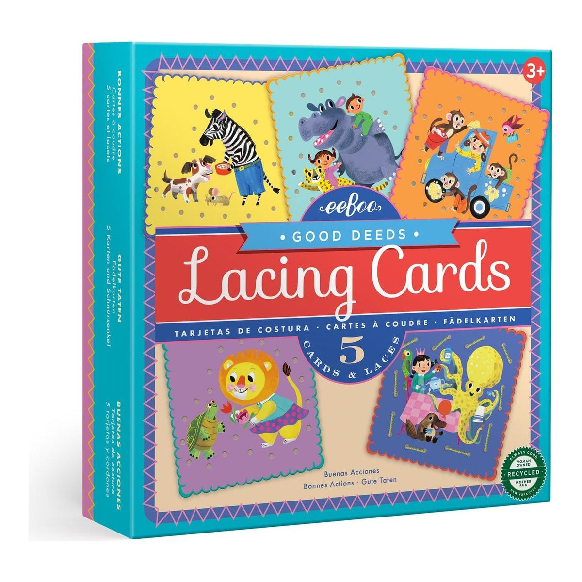 eeBoo Good Deeds Lacing Cards – The Rocking Horse Toys