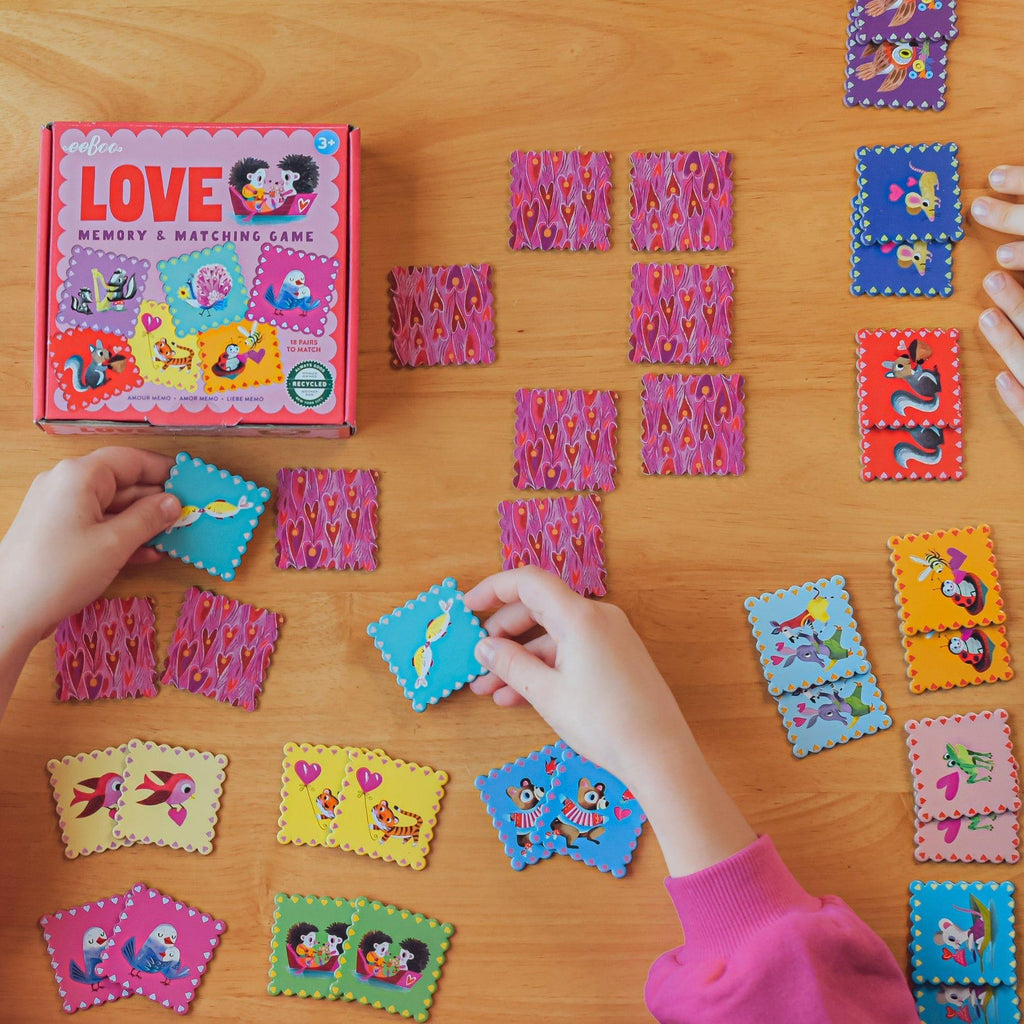 eeBoo Love Little Square Matching Game