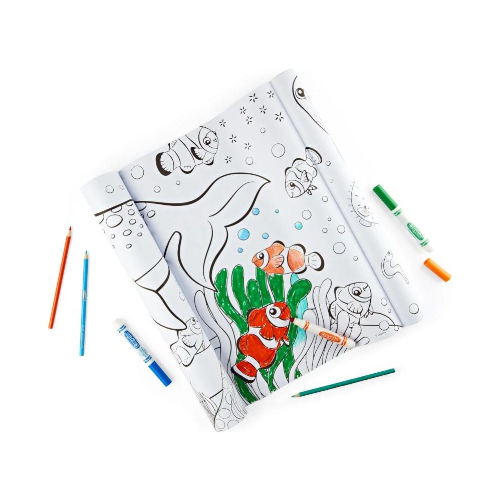 Crayola Giant Colouring Roll Deep Sea Friends