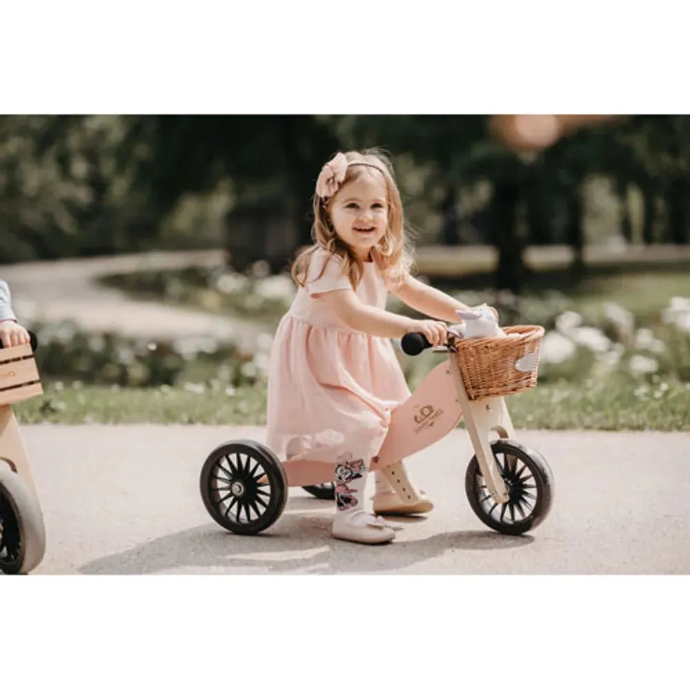 Kinderfeets Tiny Tot Plus Balance Bike Rose Pink