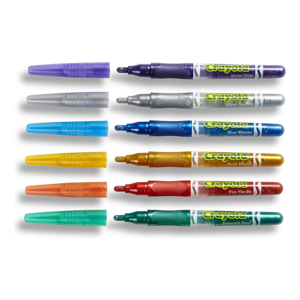 Crayola Glitter Markers Set of 6