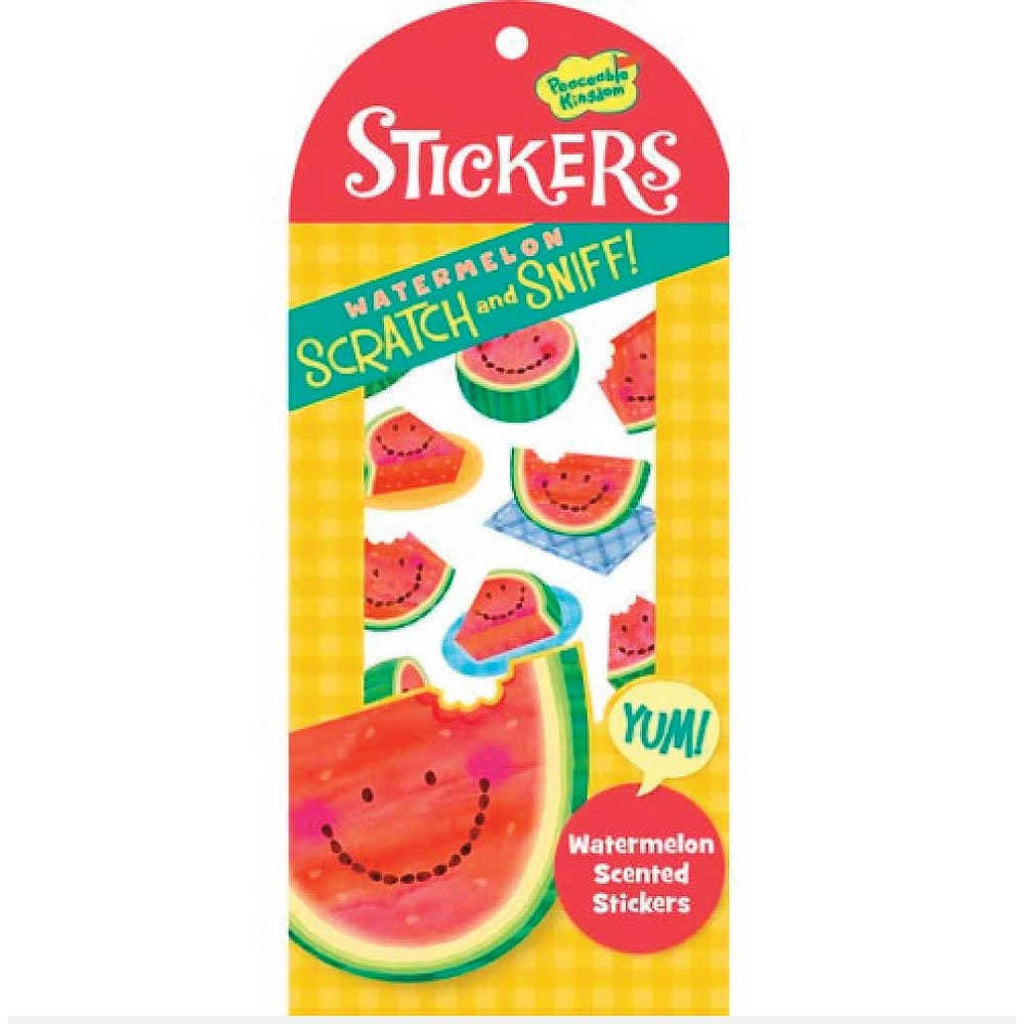 Peaceable Kingdom Stickers Scratch & Sniff Watermelon