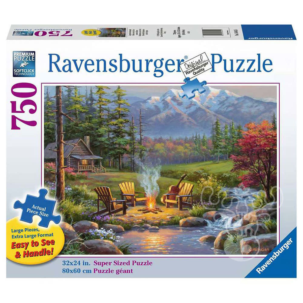 Ravensburger 750 Piece Puzzle Large Format Riverside Living Room 16445