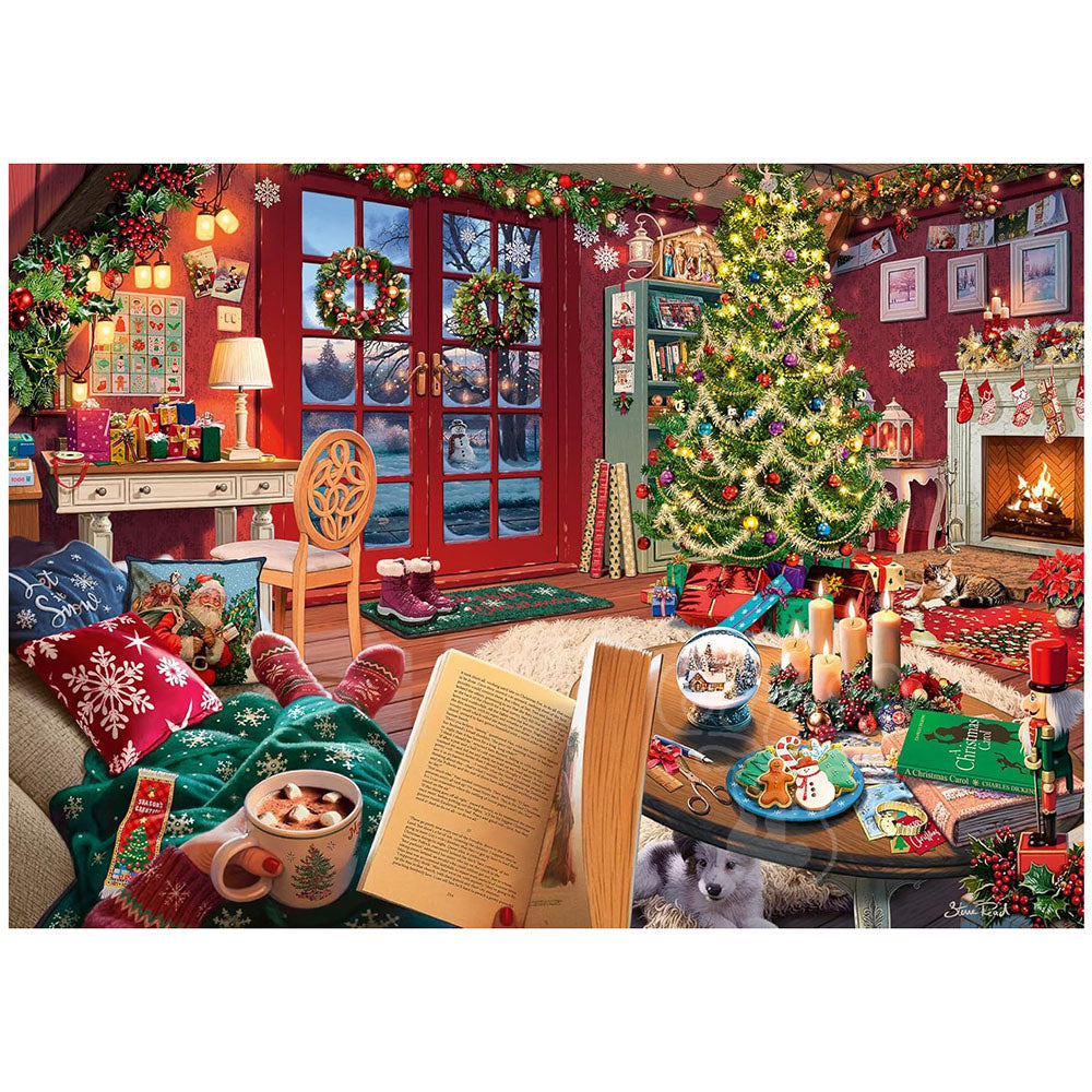 Ravensburger 500 Piece Puzzle Cozy Christmas Retreat