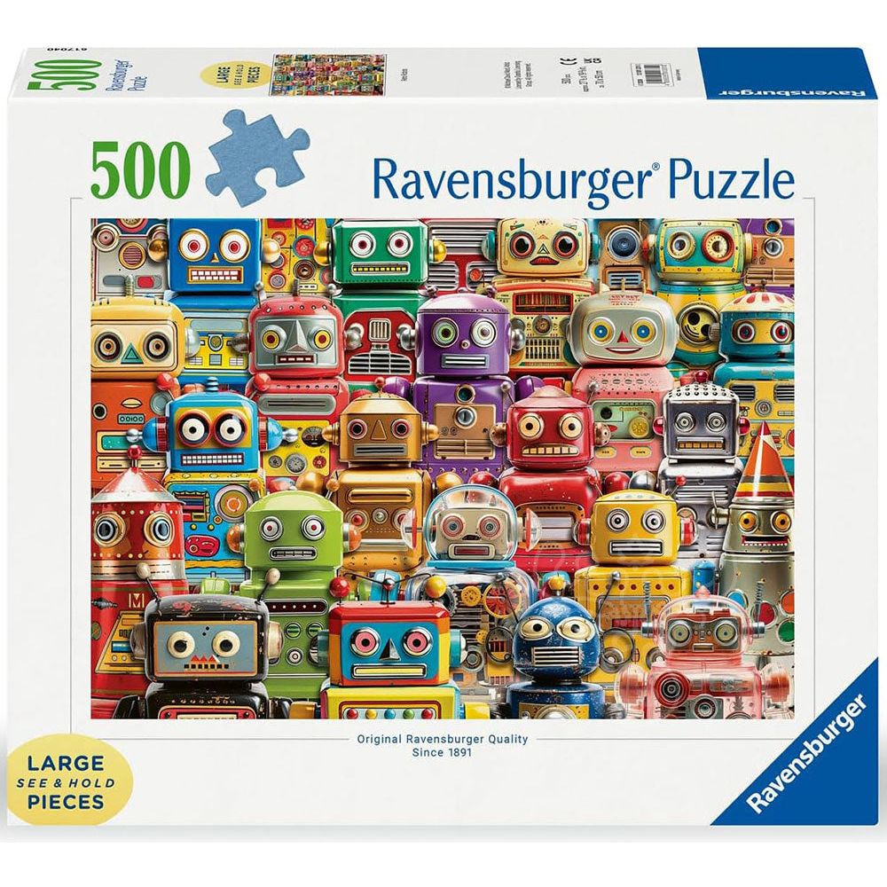 Ravensburger 500 Piece Puzzle Retro Robots