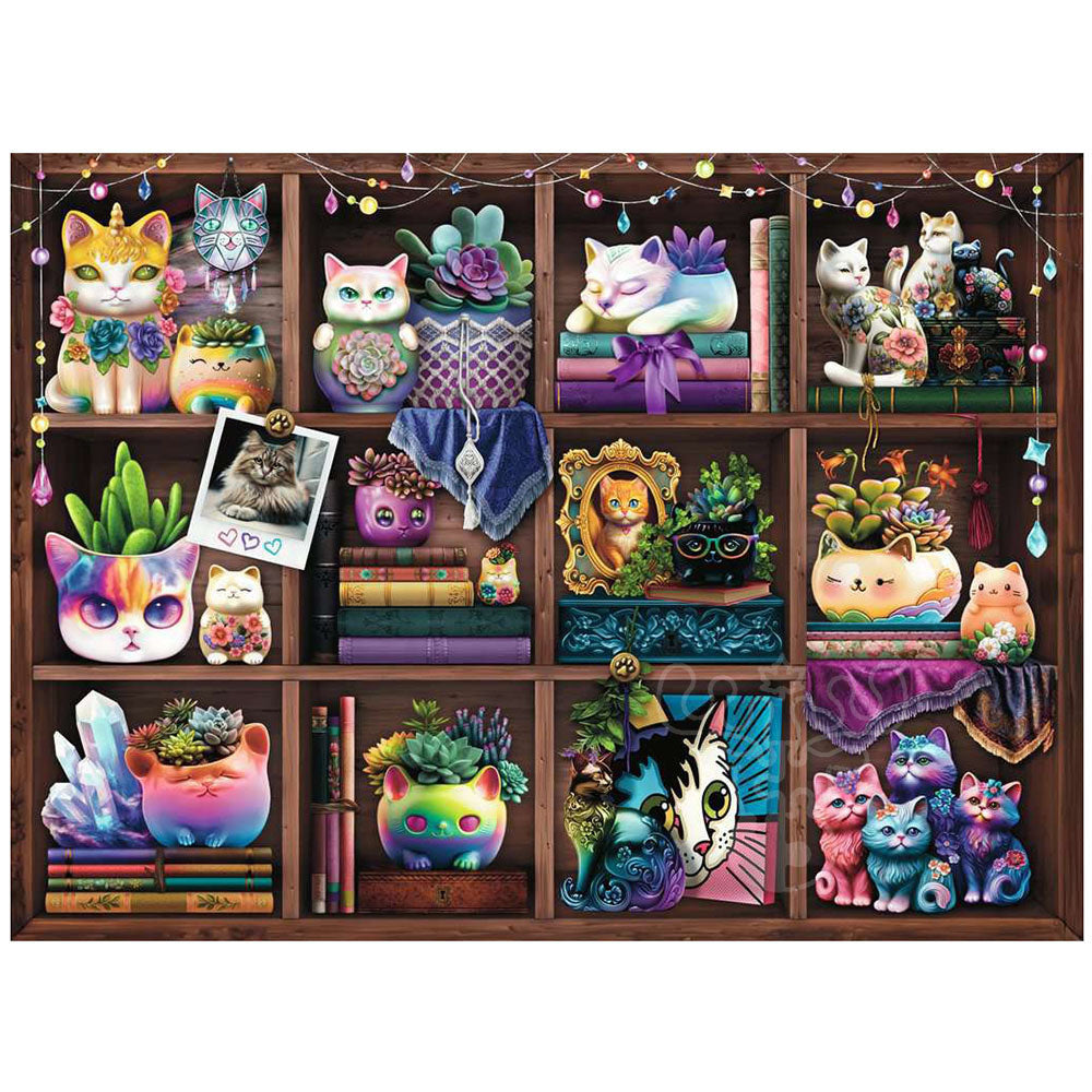 Ravensburger Puzzle 500 Piece Cubby Cats and Succulents
