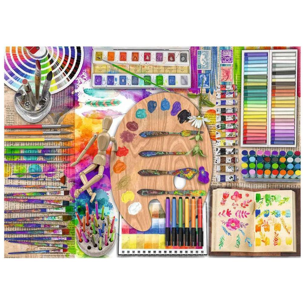Ravensburger 500 Piece Puzzle Large Format The Artist's Palette