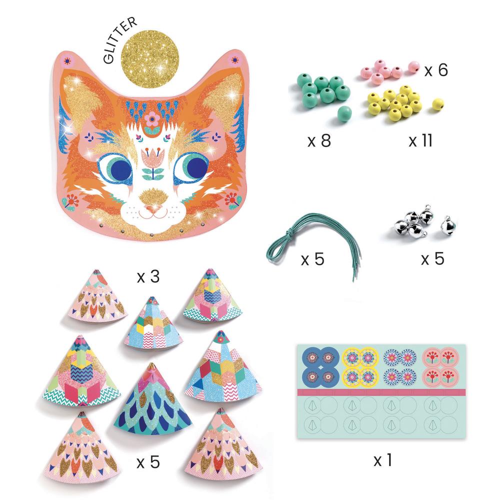 Djeco DIY Wind Chimes Kitty