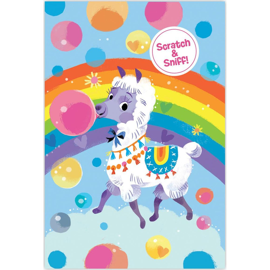 Peaceable Kingdom Gift Enclosure Llama Rainbow Bubble