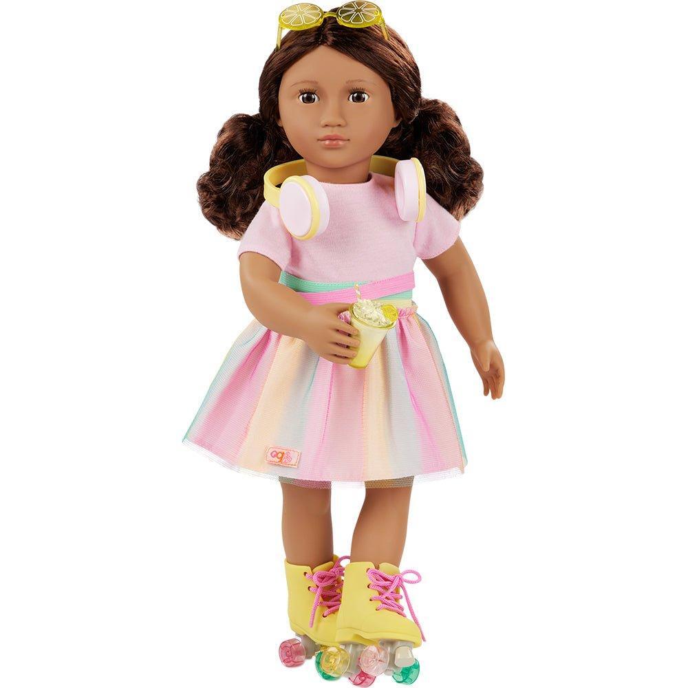 Our Generation 18" Doll Outfit Rollerblades & Limonande