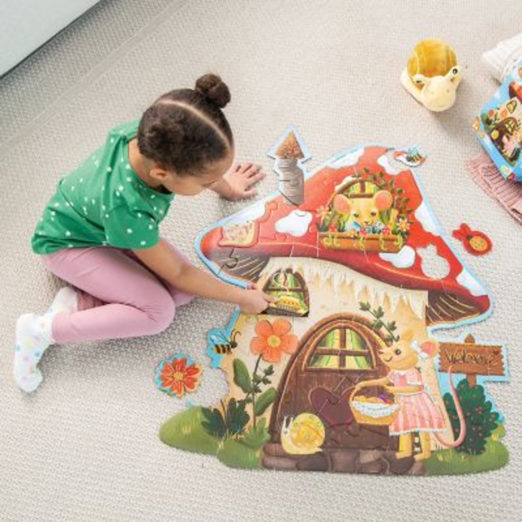 Peaceable Kingdom Floor Puzzle Mouse House