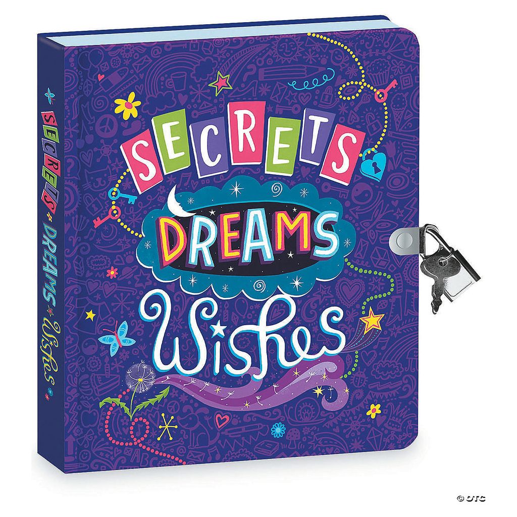 Peaceable Kingdom Diary Lock & Key: Secrets, Dreams and Wishes