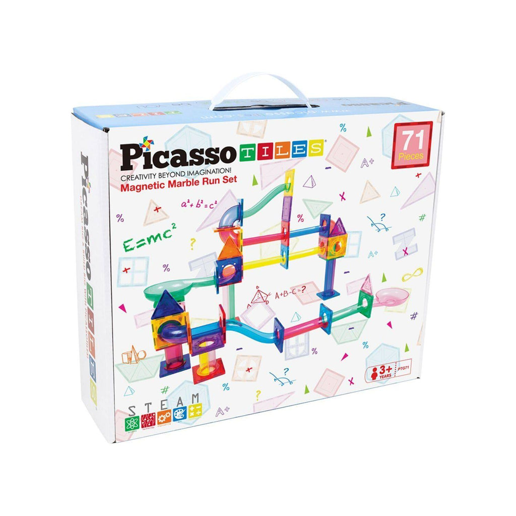 PicassoTiles 71 Pieces Marble Run
