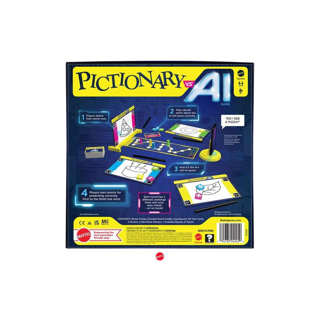 Pictionary versus AI family game