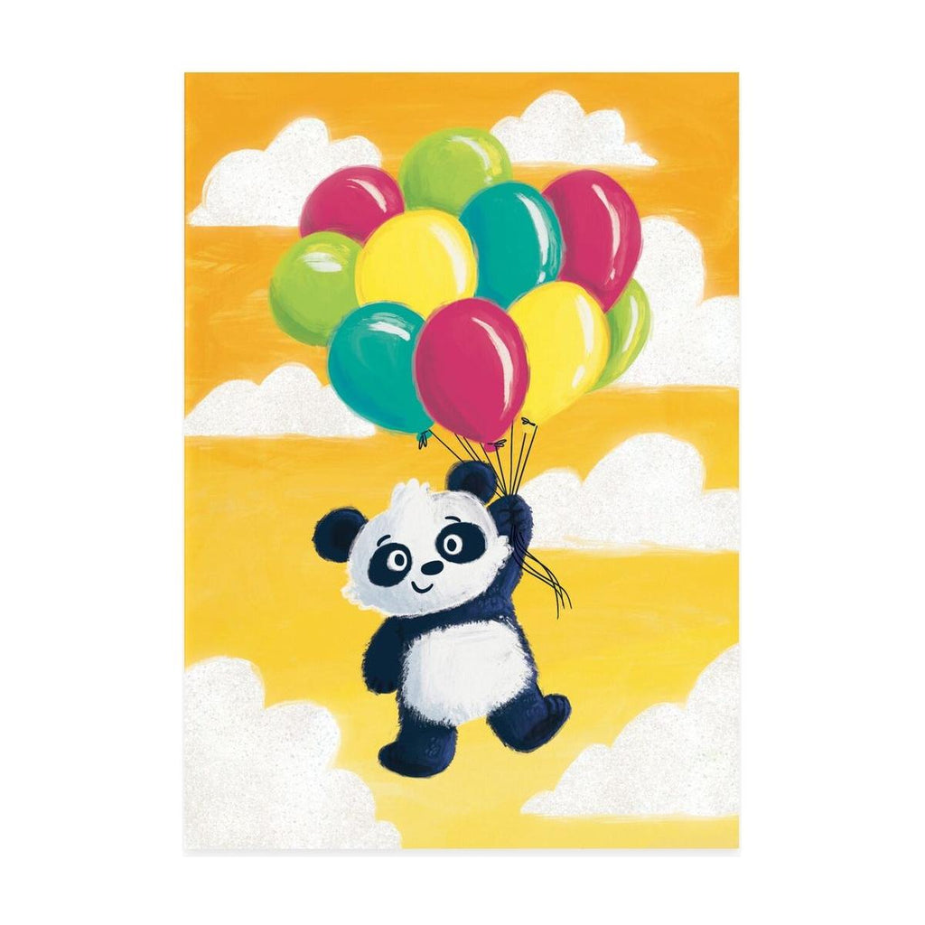 Peaceable Kingdom Birthday Card Panda with Balloons