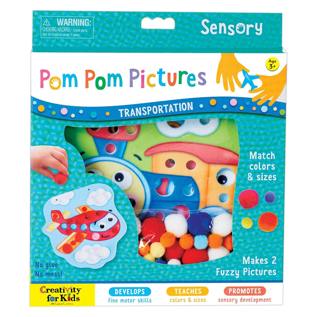 Creativity for Kids Pom Pom Pictures Transportation
