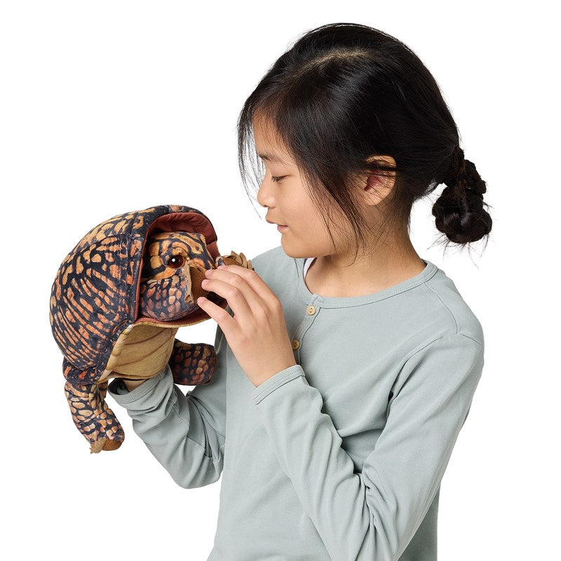 Folkmanis Box Turtle Puppet – The Rocking Horse Toys