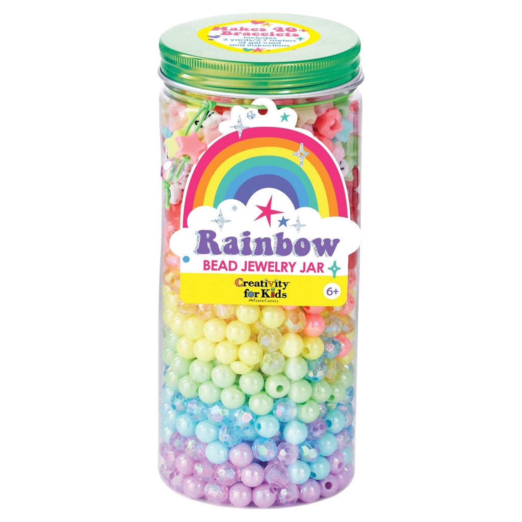 Creativity for Kids Rainbow Bead Jewelry Jar