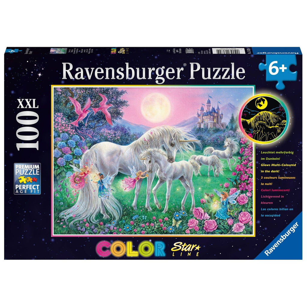 Ravensburger 100 Piece Puzzle Unicorns in the Moonlight