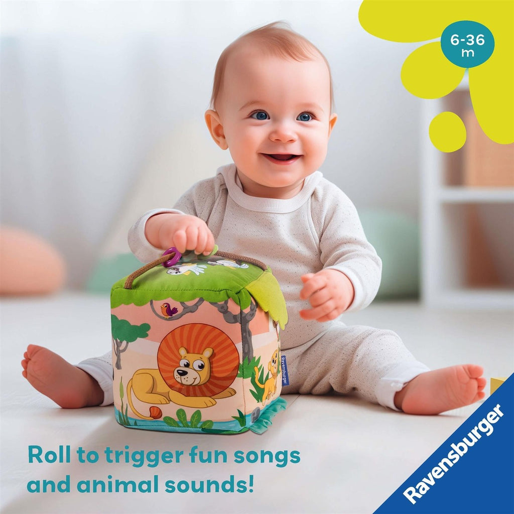 Ravensburger Play+ Roll & Play Sound Cube Wild Animals