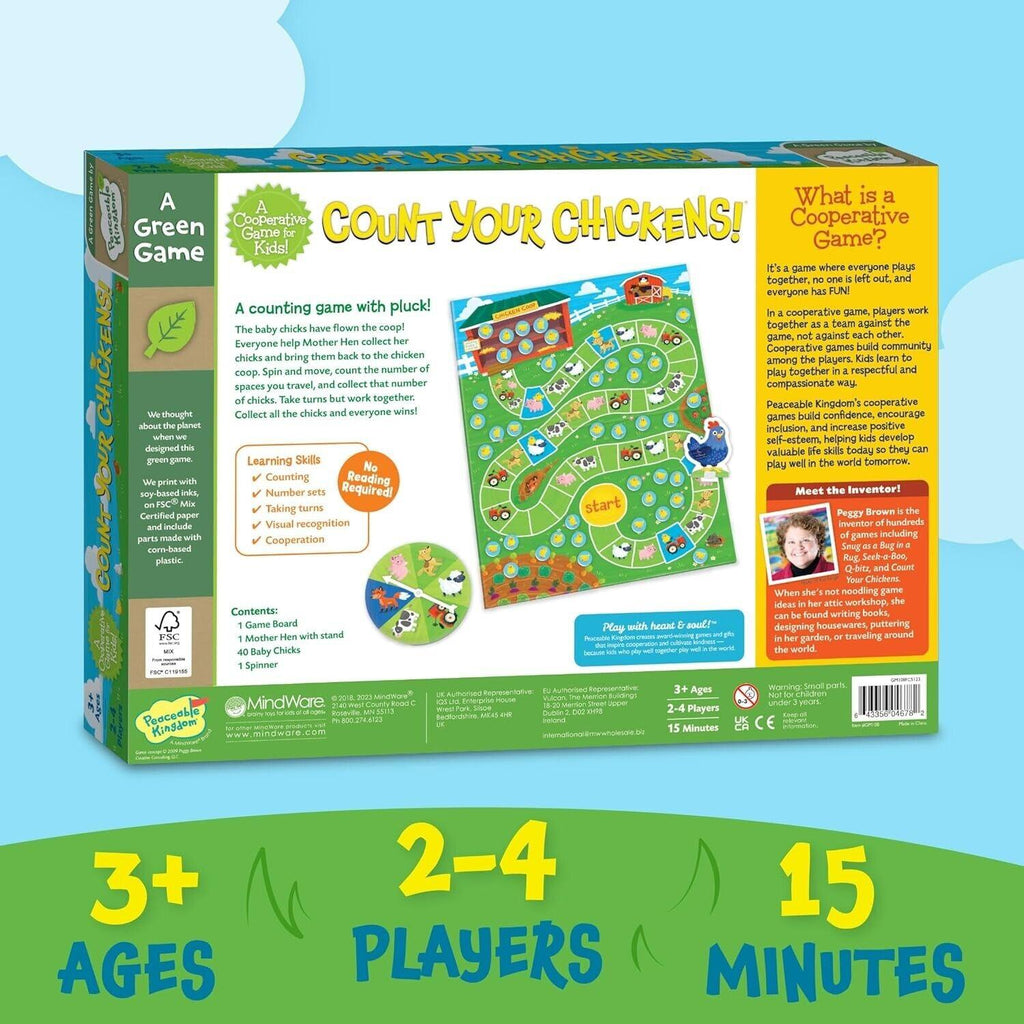 Peaceable Kingdom Count Your Chickens Game