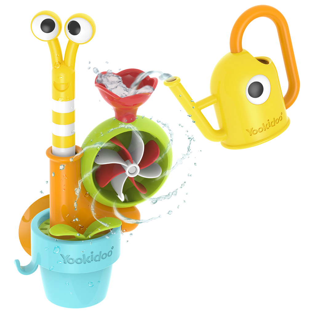 yookidoo pop up water snail bath toy