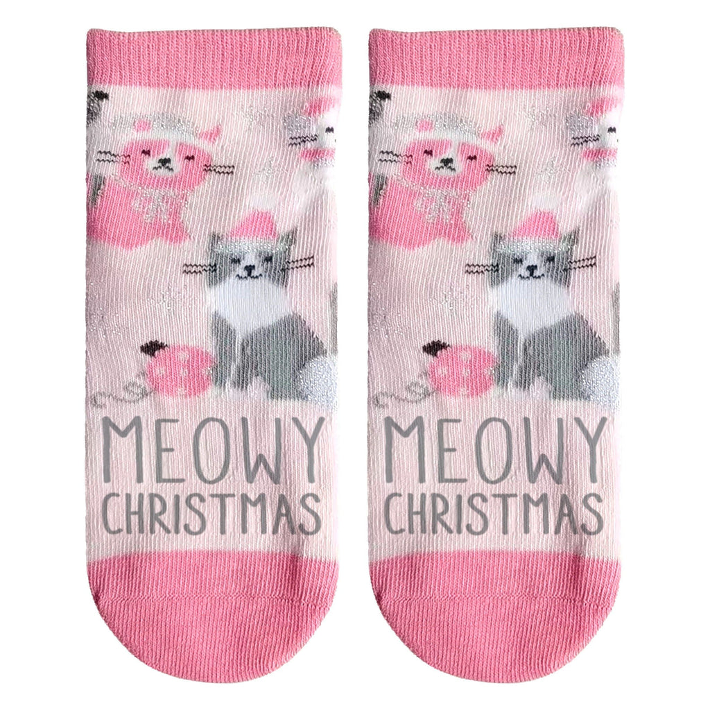 Stephen Joseph Holiday Socks Cat Large