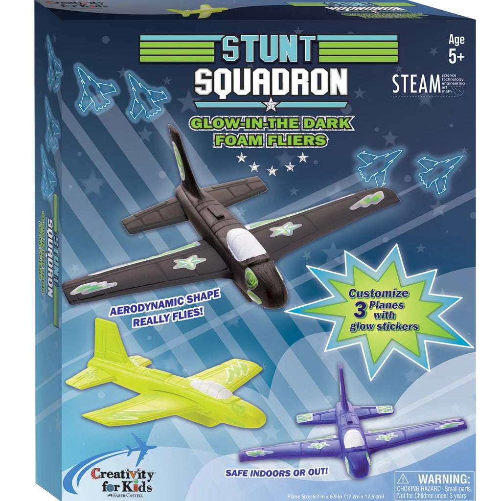 Creativity for Kids Stunt Squadron Glow in the Dark Foam Fliers