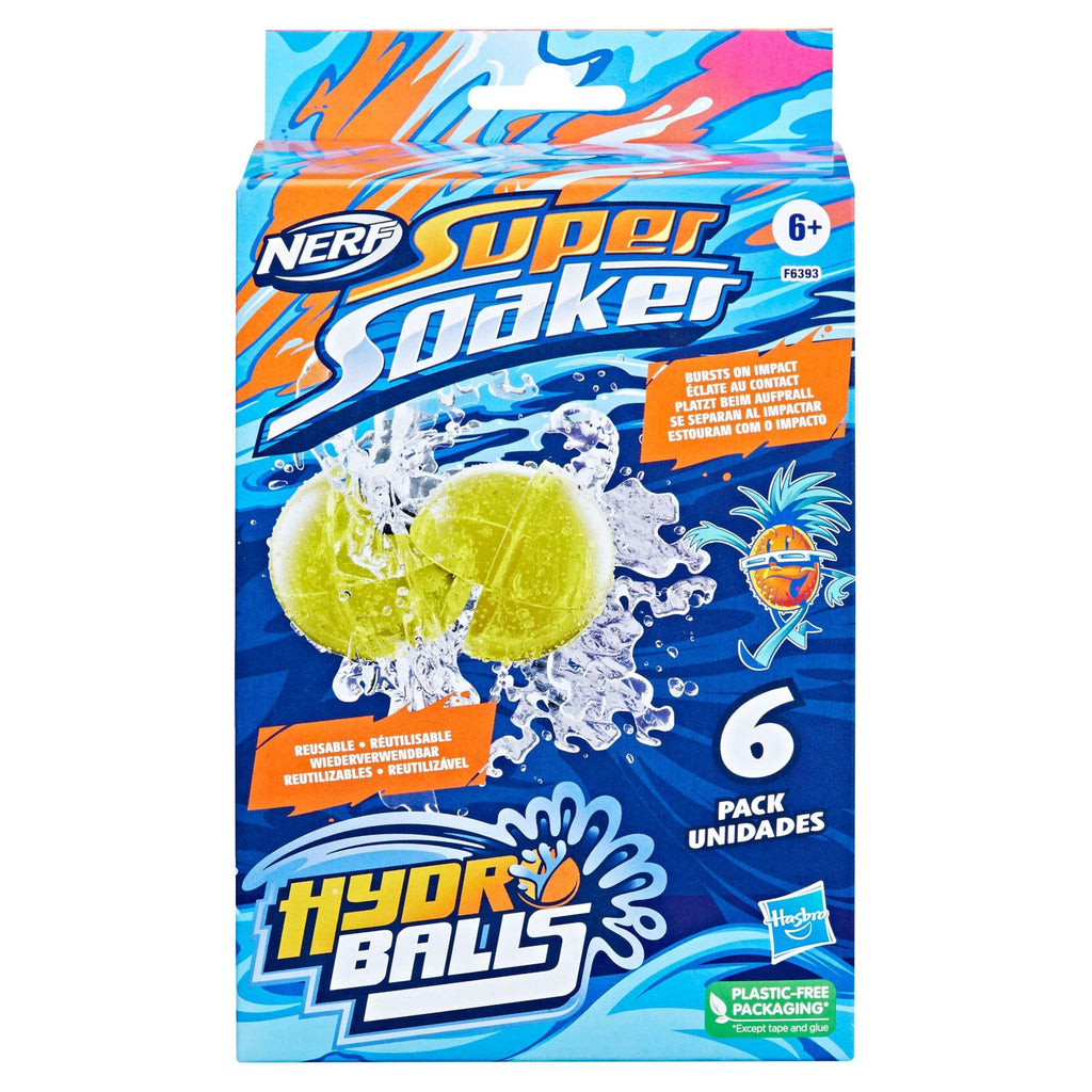 Nerf Super Soaker Hydro Balls 6 Pack Reusable Water Balloons