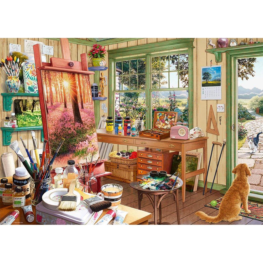 Ravensburger 1000 Piece Puzzle The Artist's Shed