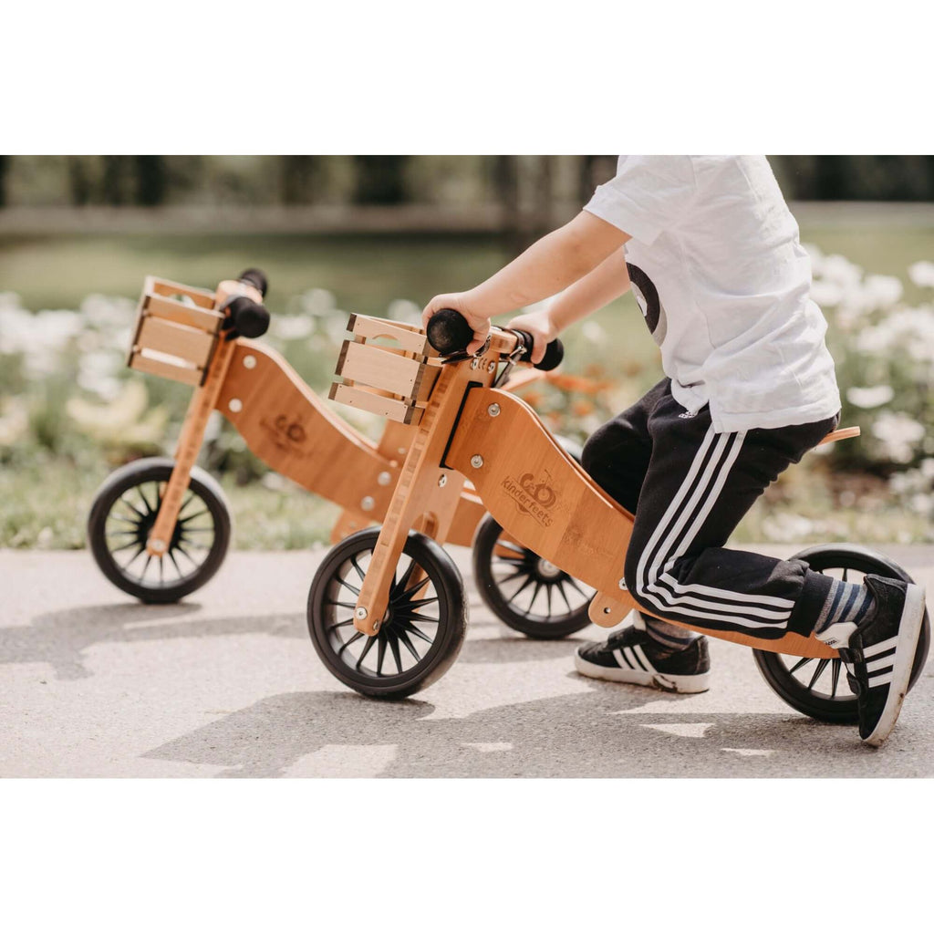 Kinderfeets Tiny Tot Balance Bike Natural Bamboo