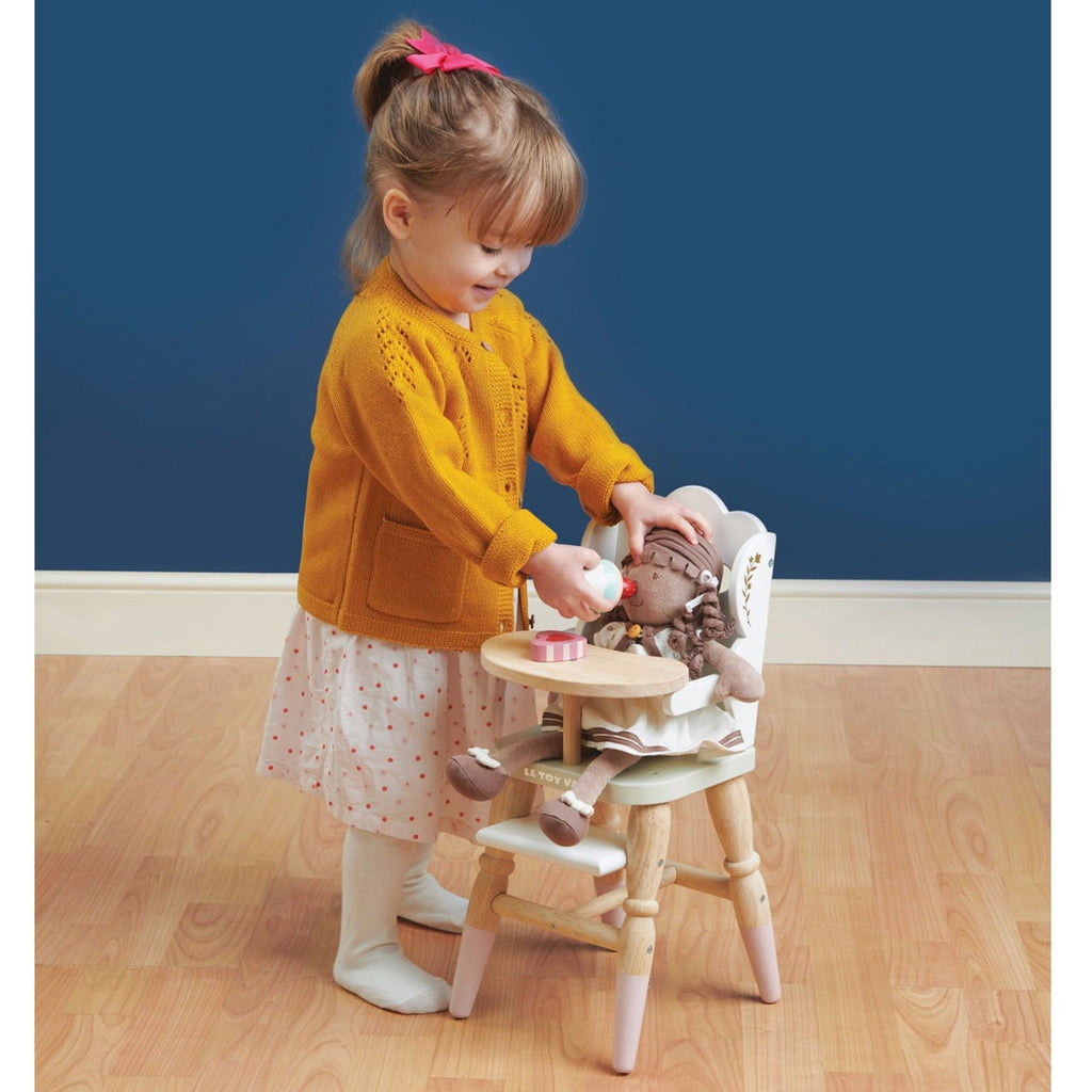 Le Toy Van Wooden Doll High Chair