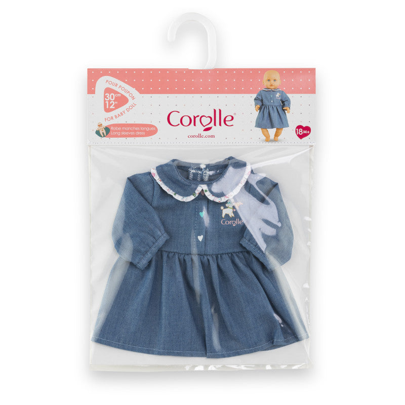 Corolle 12" Doll Outfit Weekend in Paris Denim Dress