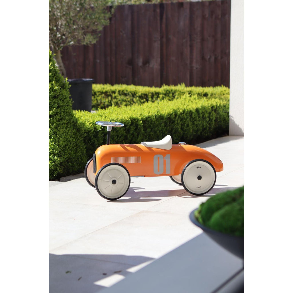 Vilac Vintage Ride-On Car Orange