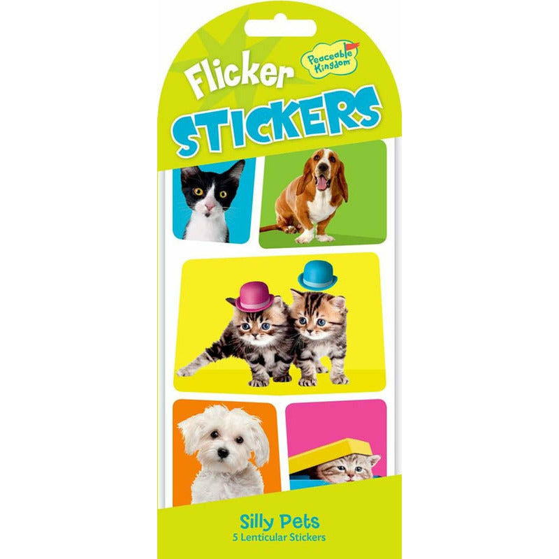 Peaceable Kingdom Stickers Flicker: Silly Pets