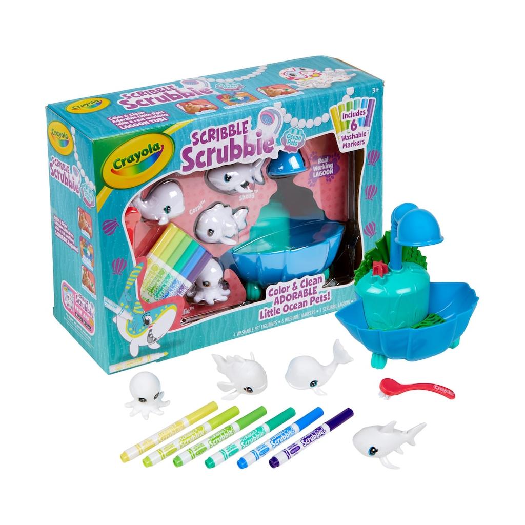 Crayola Scribble Scrubbie Ocean Pets Lagoon Tub