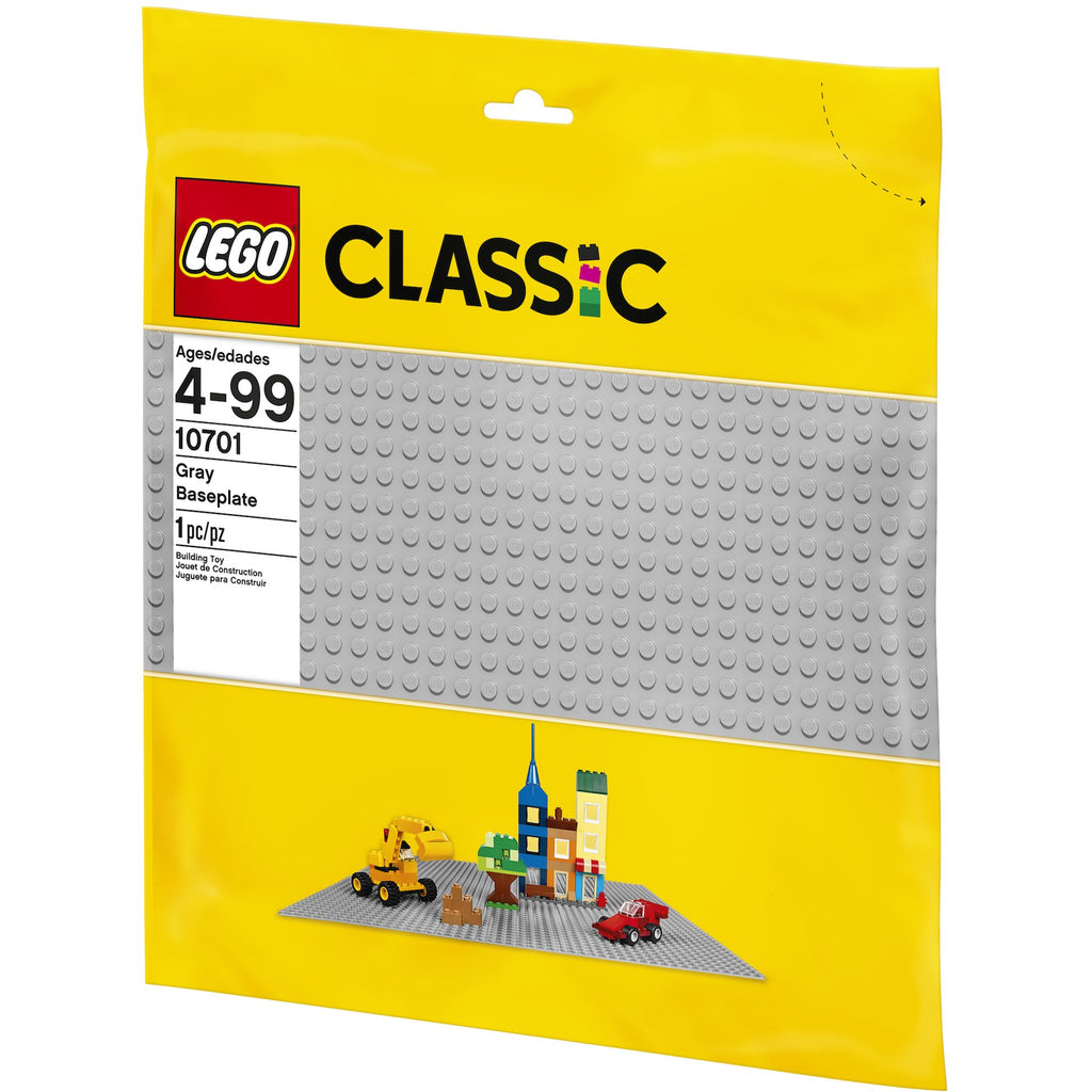 LEGO Classic Grey Baseplate Package Back