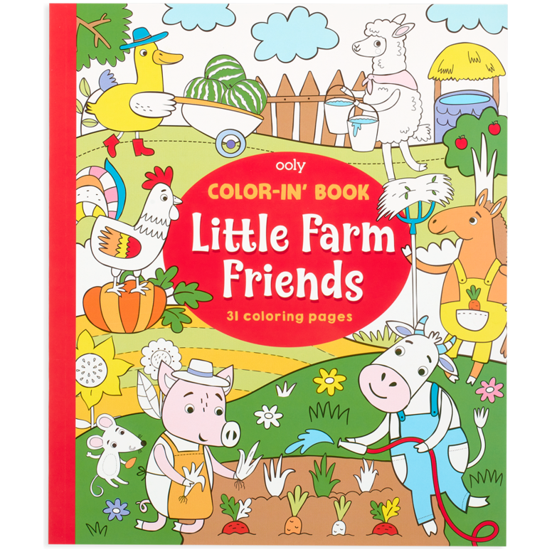 Ooly Colour-in Book: Farm Friends